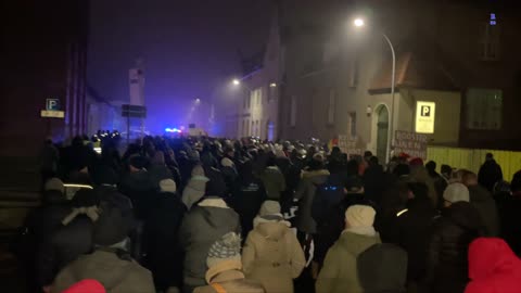 Wolgast: Der Demonstrationszug vom 29.12,2021