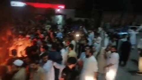 Thousands protest in the streets of Peshawar