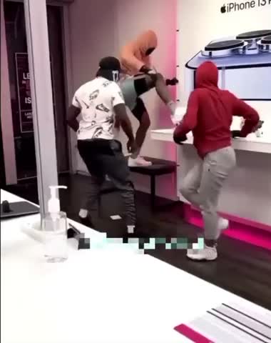 Meanwhile in Lynnwood, Washington - Three people were arrested after robbing two T-Mobile stores