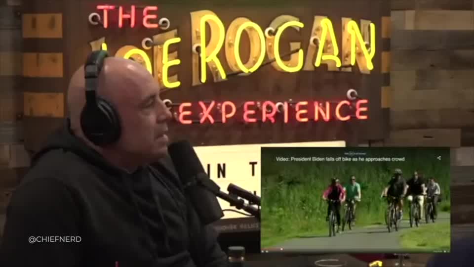 Joe Rogan Reacts to Biden Falling Off His Bike: "Who Falls More Than Him??"