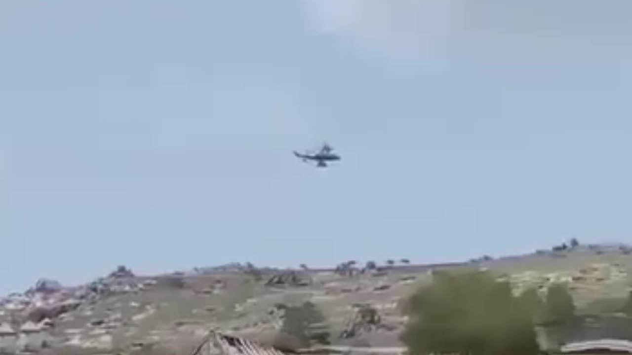 Israel's Gunship helicopter hitting by Hammas.