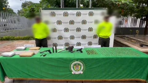 Policía incauta arsenal de armas en Turbaco