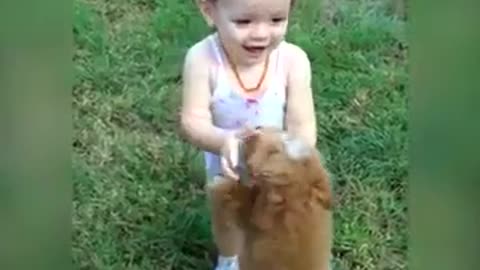 look what this dog did to this baby