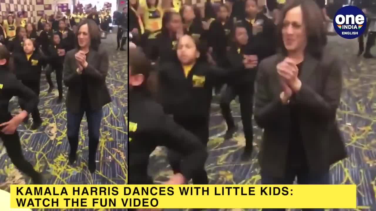 Kamala Harris dances with the kids, Video goes viral: watch the video