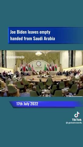Biden leaves empty-handed from Saudi Arabia.