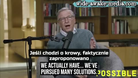 Musimy zmodyfikować krowy - Bill Gates