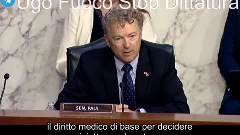 Senatore Paul vs Senatore Becerra: Sa che i vaccinati sono 7 volte più soggetti a contrarre Covid19?