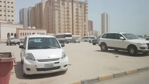 kuwait city in car