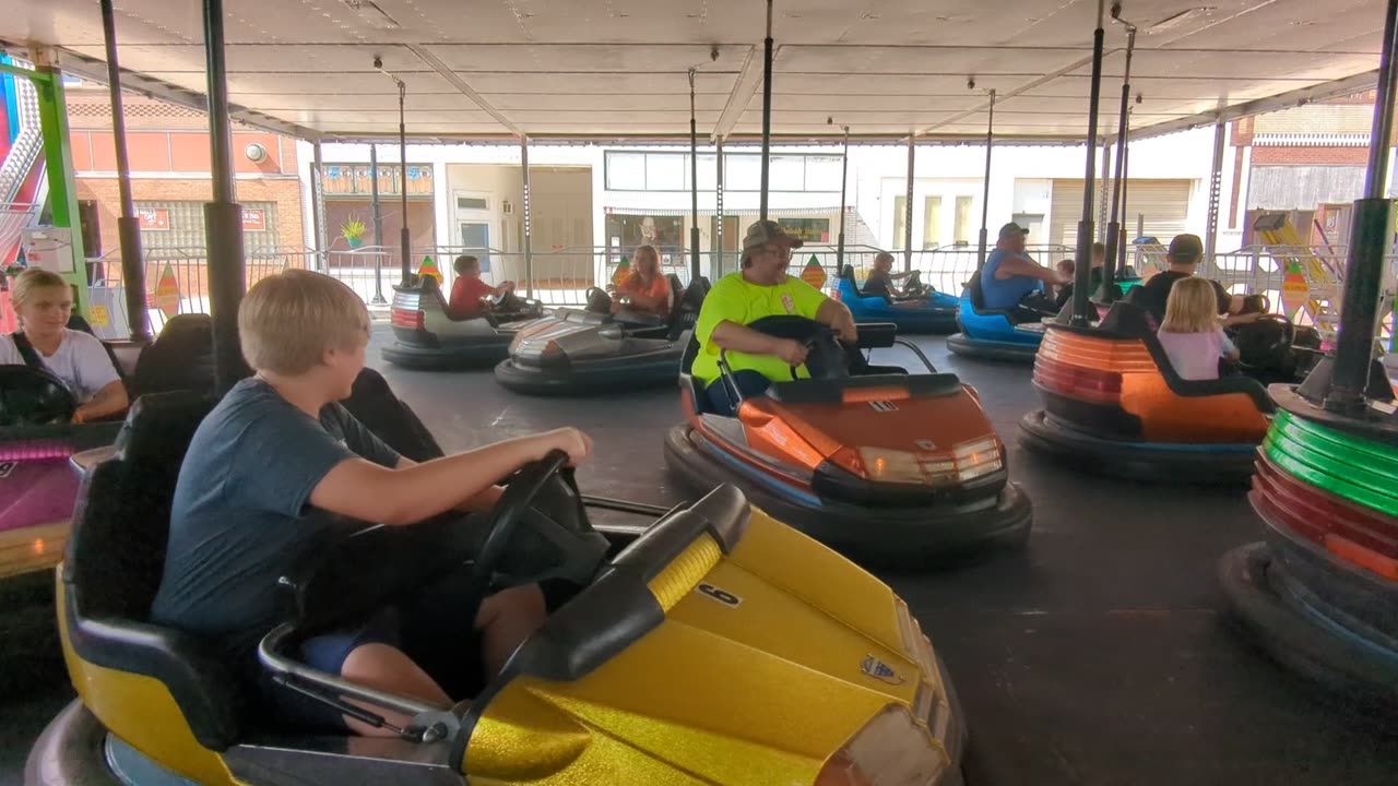 BradKuz76 Konrad and Tomrik bumper cars at the Richardson County Fair 2023