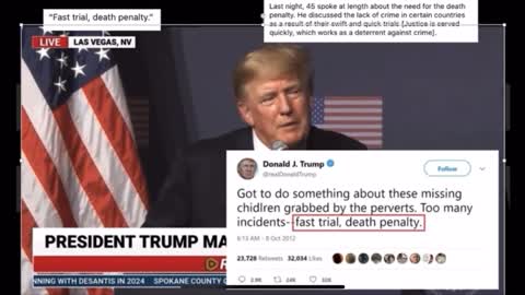 President Trump - Death penalty for drug dealers using quick trials works