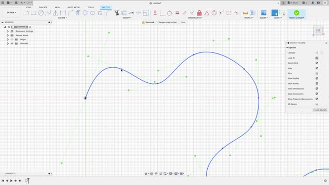(Part.12) 2D Sketching (Splines). Fusion 360 for the absolute beginner help series.