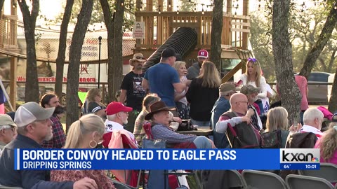 ‘God’s Army’ convoy holds rally in Dripping Springs before heading to border