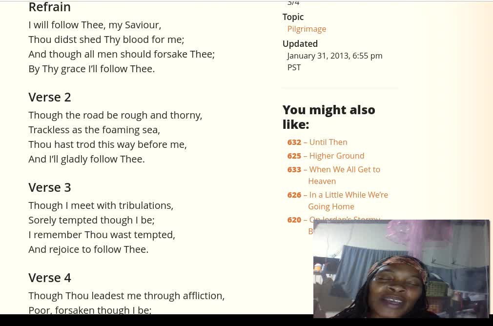 I will follow thee my Saviour