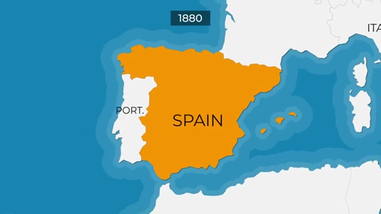 Full History of Spain Summarized On Animated Map