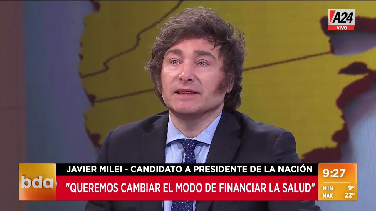 JAVIER MILEI EXPLICA SU PROPUESTA DE SALUD
