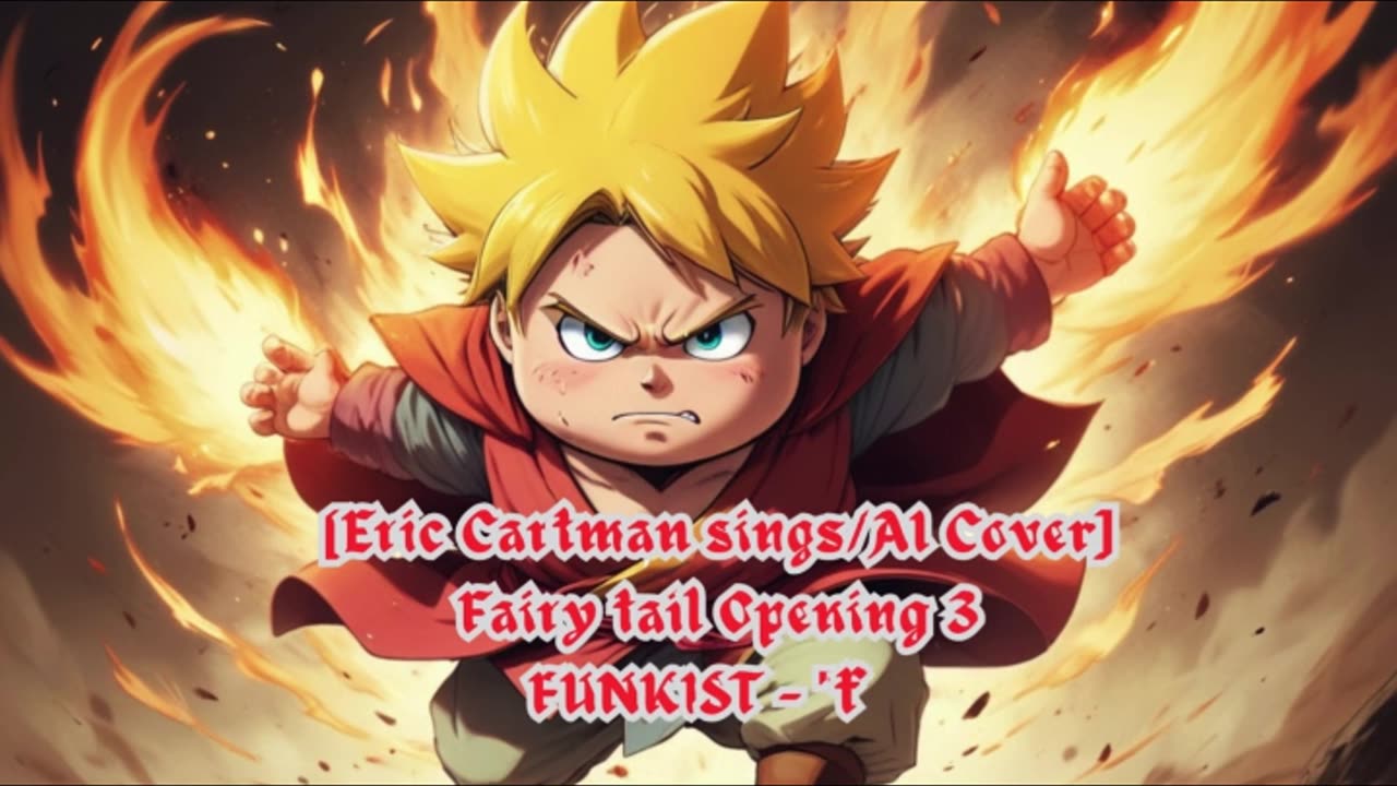 [Eric Cartman sings/AI Cover] Fairy tail Opening 3 | FUNKIST - "ft."