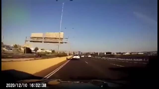 Car get disappeared after car crash