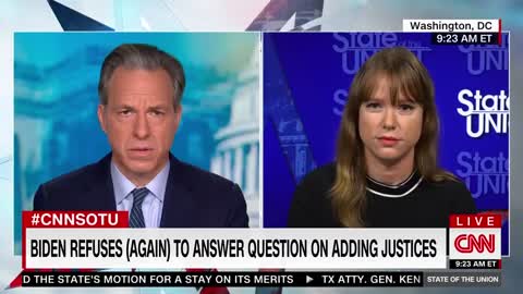 Wtf Jake Tapper grill Biden rep on Constitution.