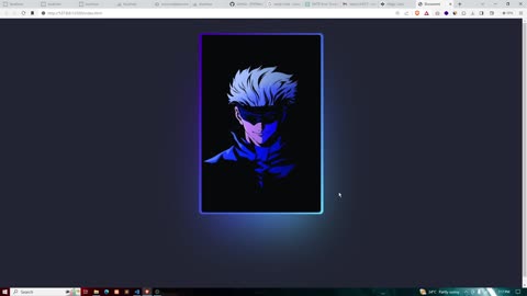 card neon effect using html and css