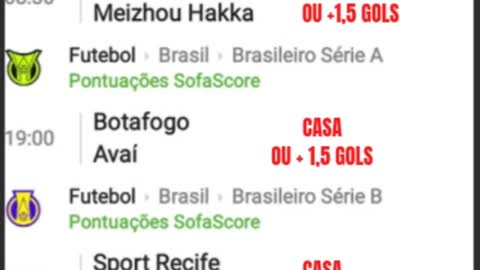 Palpites de futebol para segunda 13-06