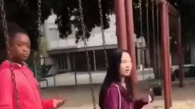 Black Girl Assaulting Asian Girl