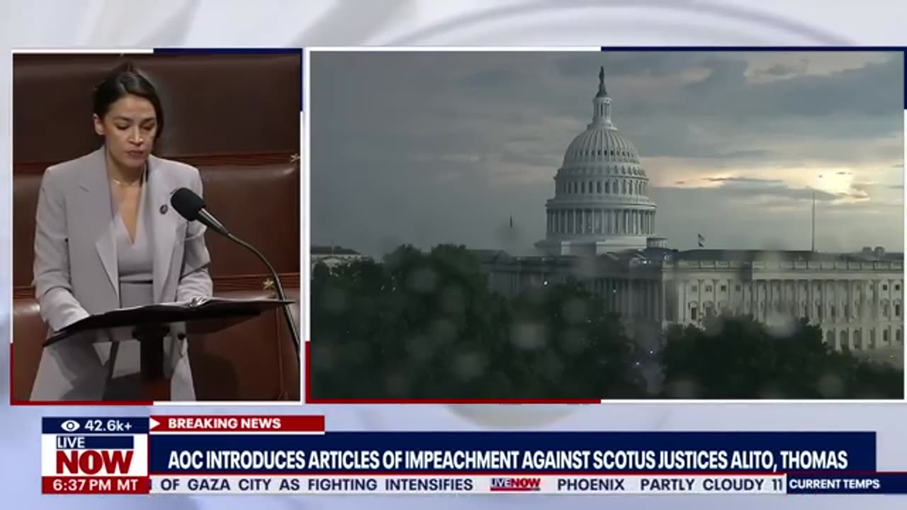 BREAKING: AOC bill to impeach Supreme Court justices Alito, Thomas | LiveNOW from FOX