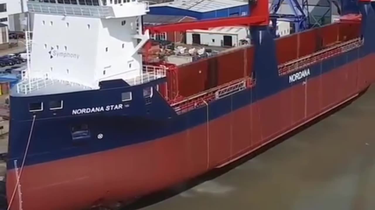 Ship launching/unlaunching on shipyard.