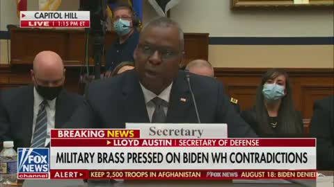 DoD Leaders SILENT When Asked Who's To Blame For Afghanistan Disaster
