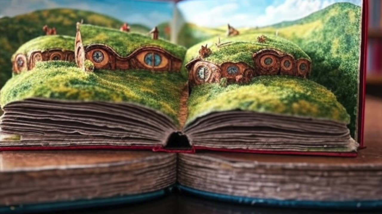 Lord of the Rings Scenes as Pop Up Books