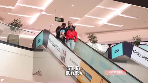 MAN THONG PRANK ON THE ESCALATOR-