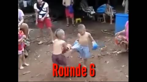 cute 5 year old boy fight