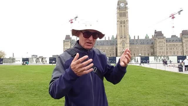 Show Us The Science! One Man Protest on Parliament Hill Canada