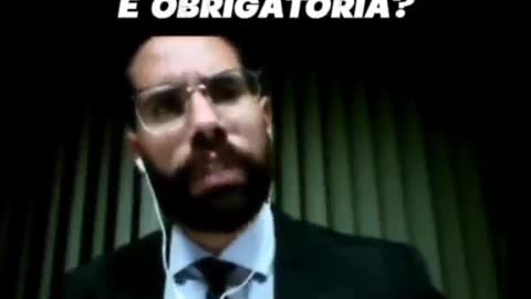 A vacinação não é obrigadoria advogado Rafael Freire