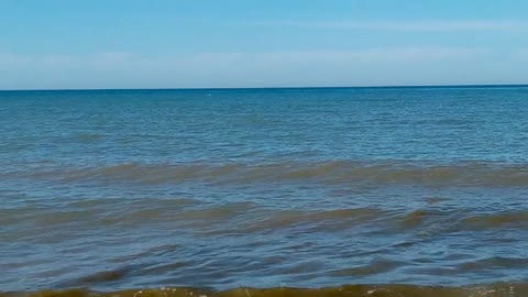 The black sea is stormy