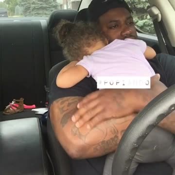 Talk to me": Father consoles daughter after 'bad' day at school