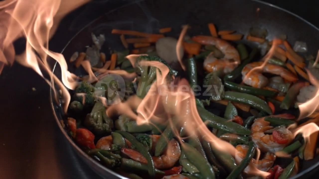 Chef cooking with fair