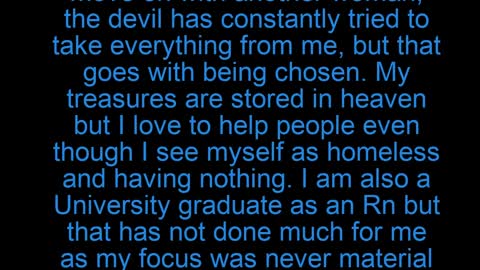 Testimony of God's provsion