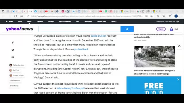 Georgia's RINO Lt. Governor says 'It's time to move on', sounding like a liberal