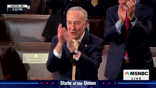 Schumer Applauds Prematurely, Awkwardly Sits Down