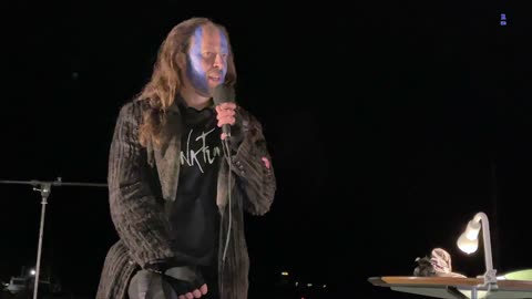 Wolgast: Martin-Begrüßung der Kundgebungsteilnehmer 05.01.2022