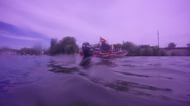 towed by a boater