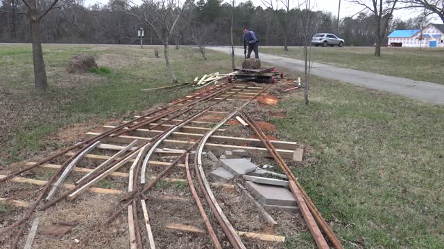 Struggling Down The Hill At The Alexis Railroad