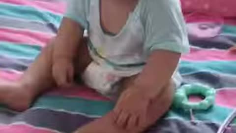 Funny video baby laughing