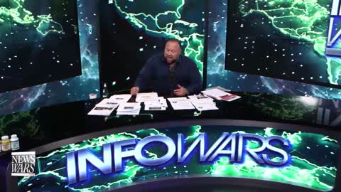 Alex Jones Takes COVID Vaccine