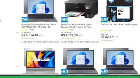 Notebook Samsung Book Intel Core i5 8GB 256GB SSD - 15,6” Full HD Windows 11