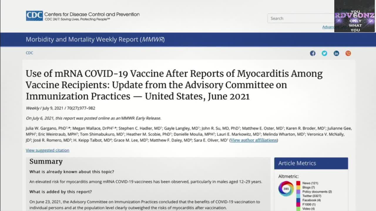 RATES OF MYOCARDITIS IN VAXXED YOUNG MALES HIGHER THAN THOUGHT