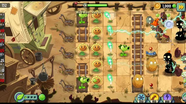 Plants vs Zombies 2 Wild West Day 10