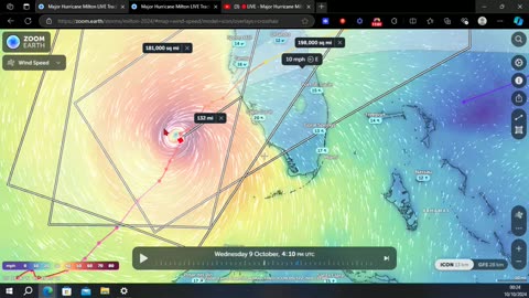 Tornadoes Blasting Florida Due To Monster Size Of Imminent Hurricane Milton Land Fall Yet To Come