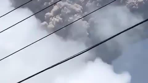 La Soufriere volcano in the Caribbean erupts