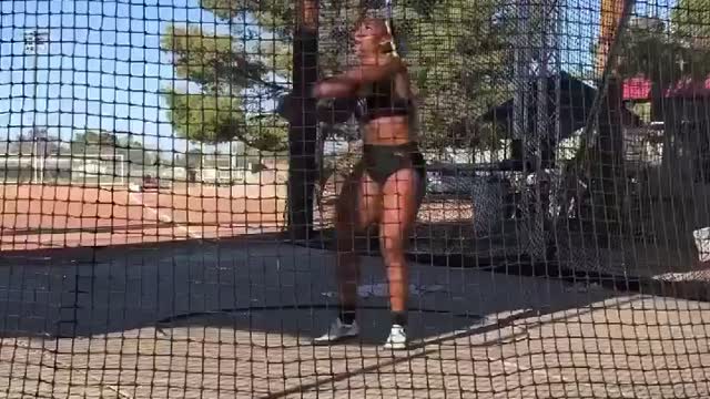 U.S. hammer thrower turns back to flag during anthem after qualifying for Olympics